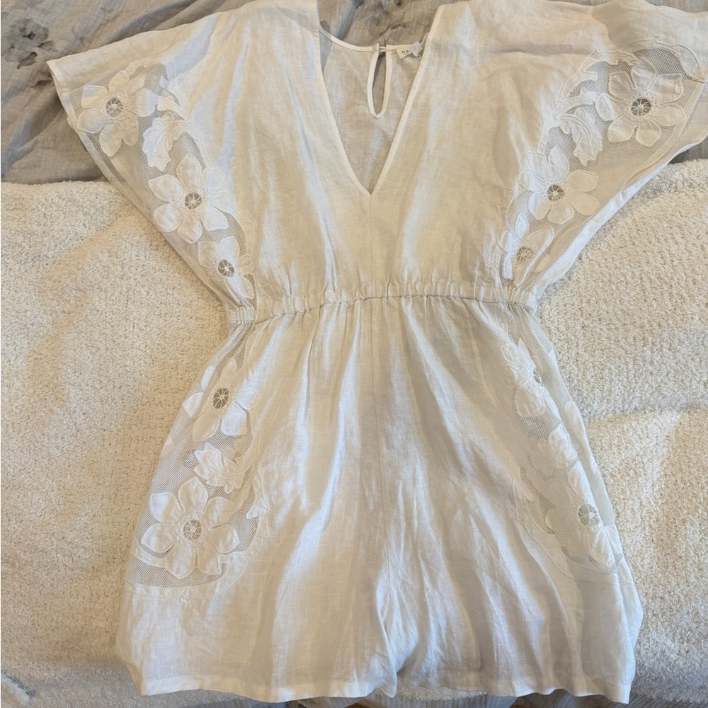 White Floral Embroidered Jumper